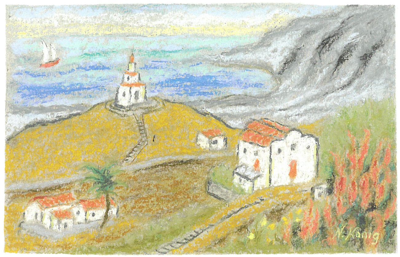 31 El Hierro, El Golfo (Aquarellkreide 2006)