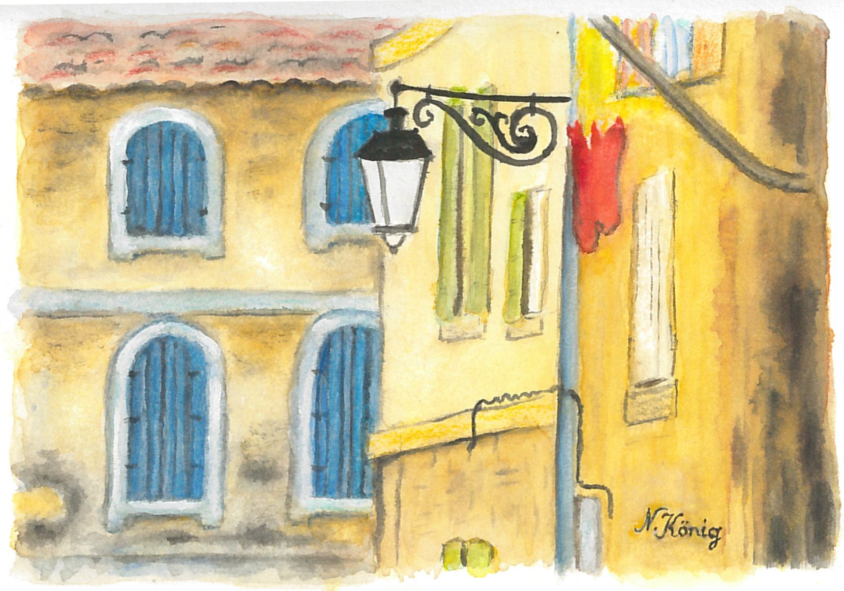 2 Altstadtwinkel in Arles (Aquarell 2000)