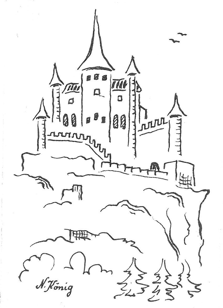 23 Burg Segovia (Tuschezeichnung 1997)